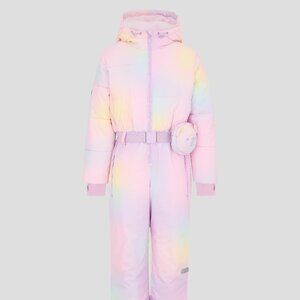 Winter Ski Multicolor Overall with belt and bag